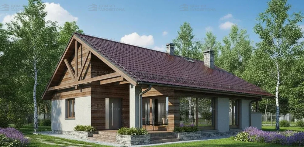 Проект Одноэтажный дом 11 на 14, 113 м2