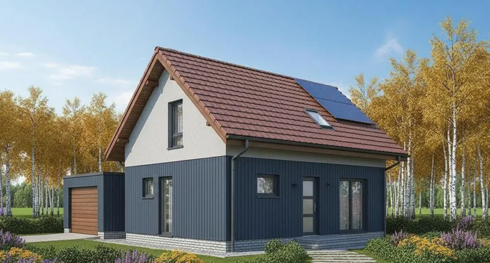 Проект Двухэтажный дом 9 на 7, 84 м2