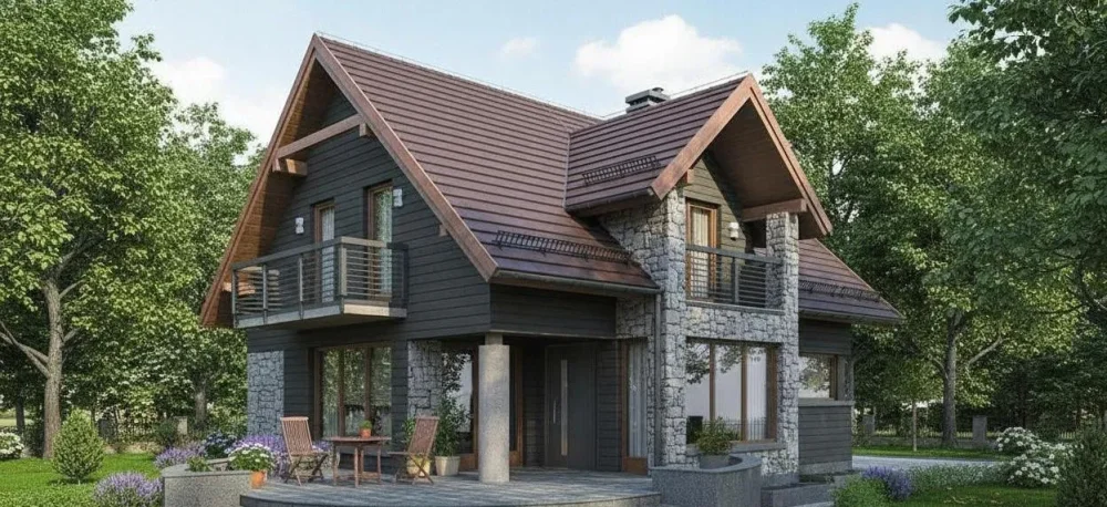 Проект Двухэтажный дом 18 на 11, 251 м2