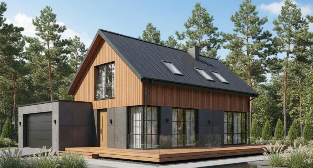 Проект Двухэтажный дом 12 на 12, 131 м2