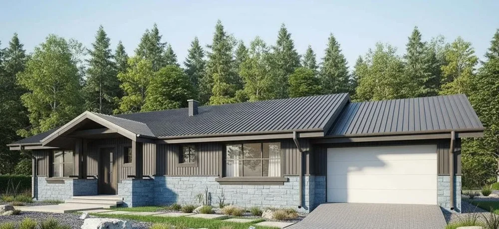 Проект Одноэтажный дом 21 на 13, 158 м2