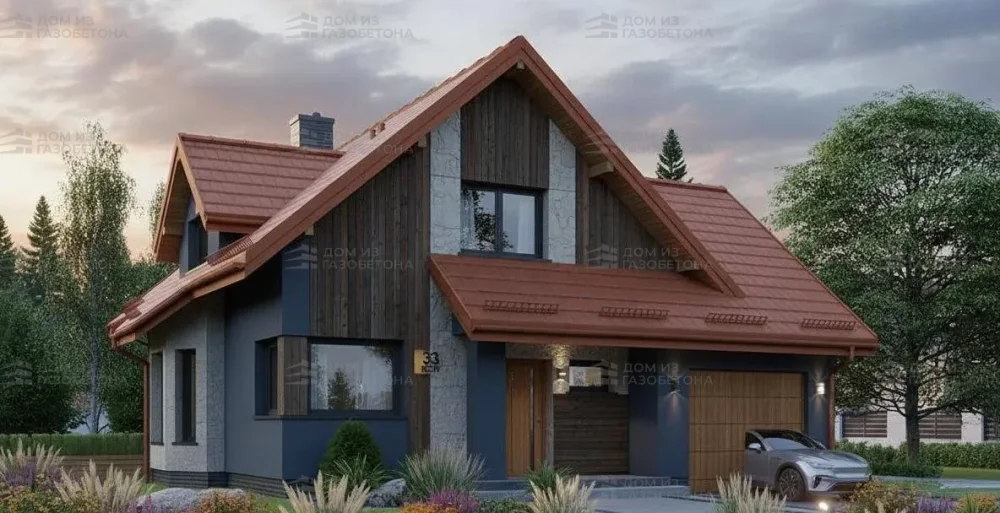 Проект Двухэтажный дом 12 на 13, 175 м2