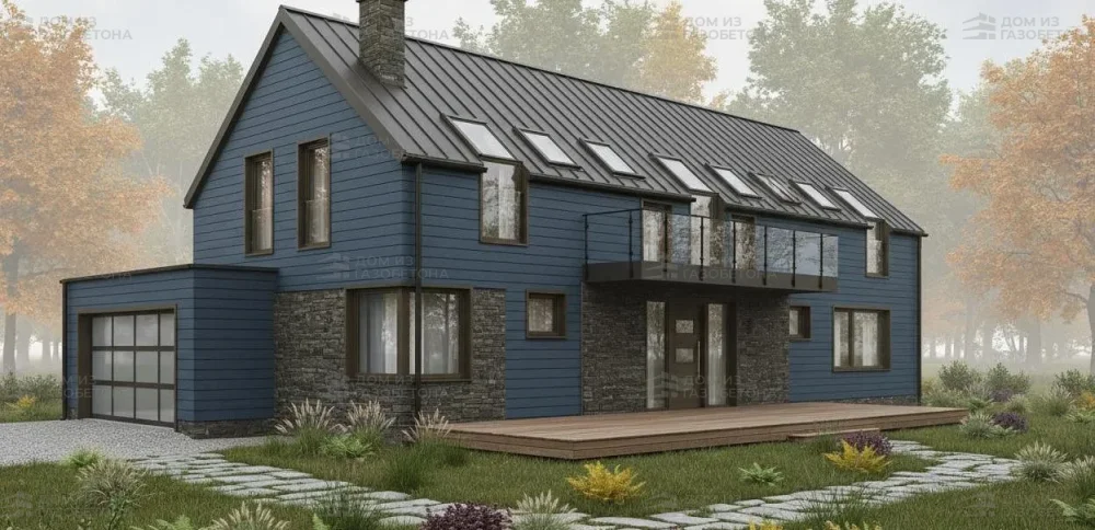 Проект Двухэтажный дом 27 на 9, 123 м2