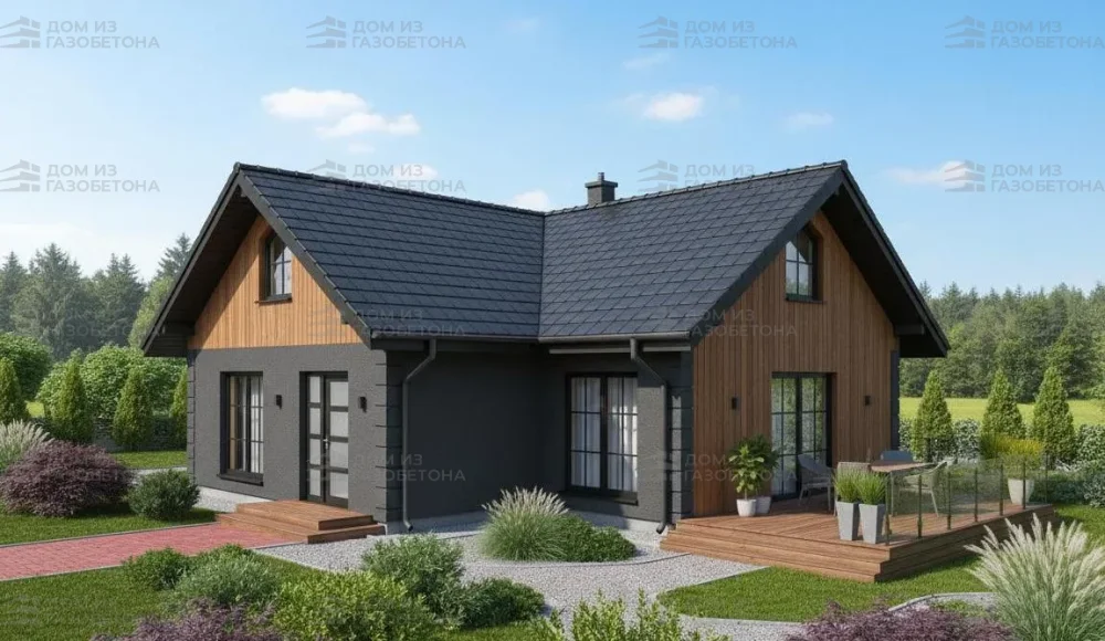 Проект Двухэтажный дом 11 на 14, 173 м2