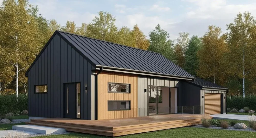 Проект Одноэтажный дом 15 на 9, 94 м2