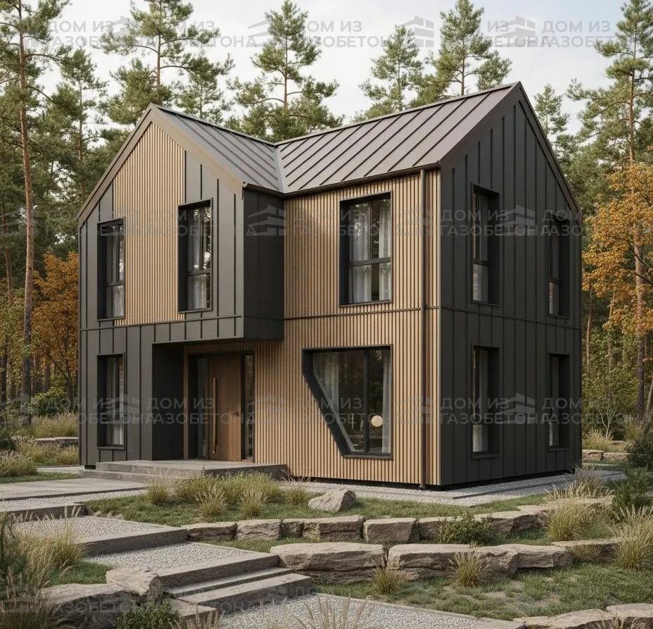 Проект Двухэтажный дом 11 на 9, 127 м2