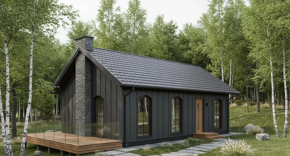 Проект Одноэтажный дом 8 на 12, 78 м2