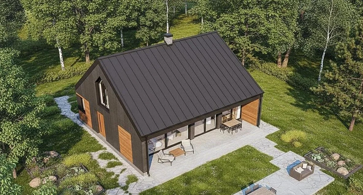 Проект Двухэтажный дом 10 на 12, 151 м2