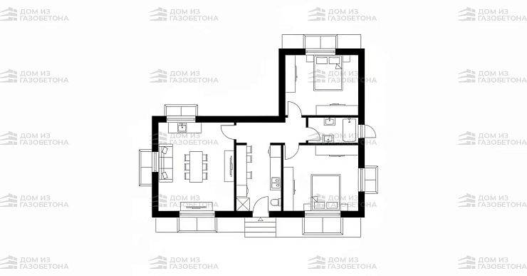 Проект Двухэтажный дом 15 на 13, 196 м2