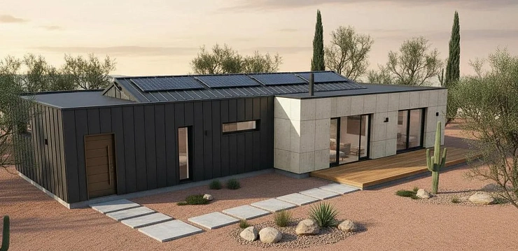 Проект Одноэтажный дом 14 на 12, 121 м2